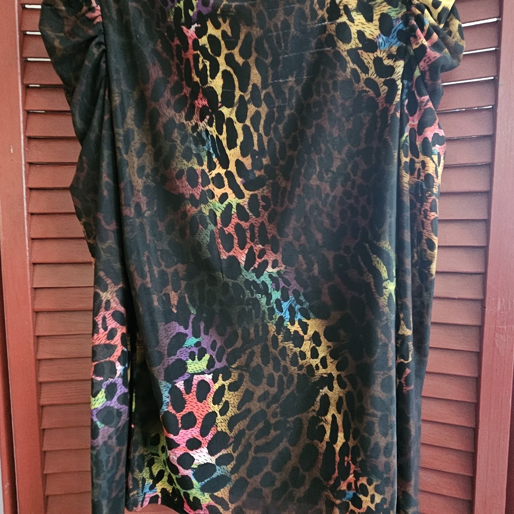 Multicolor Leopard Print Blouse - image 5